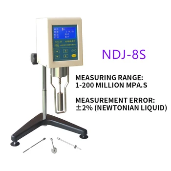 Display Digital viscozimetru NDJ-8S vopsea de apă tester viscozimetru de 1-2 milioane de măsurare 220V inteligent viscozimetru