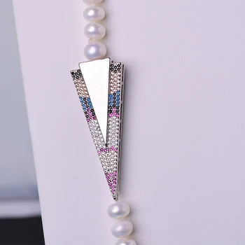 YIKALAISI Pearl Bijuterii Pentru Femei Naturale de apă dulce Pearl Colier Lung de 8-9 mm, Real cele mai Bune Cadouri 2018 noua moda bijuterii