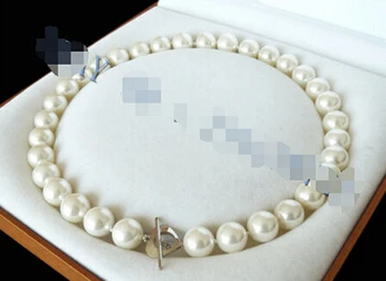 Brinco cadou de nunta cuvânt 10mm AAA+ Alb south sea shell colier de perle 17