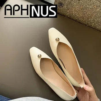 APHNUS Femei Pantofi Flats Tocuri Joase Pompe Femeie 2021 Pantofi Pentru Femei Nou
