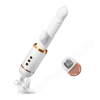 Automate de Penetrare Penis artificial G Spot Vibrator Telescopic Limba Vibratoare Clitoris Stimulator Femeie Masturbari jucarii Sexuale pentru Femei