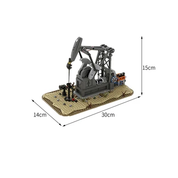 MOC de Extracție a Petrolului Mașină de Utilaje de Excavat Funcționarea Pompei de Ulei Blocuri Model de Excavator Cărămizi Jucarii pentru Copii Cadouri