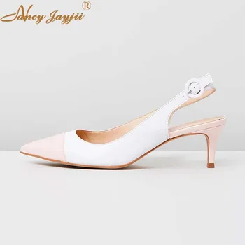 Nancyjayjii Culori Amestecate Cap Toe Casual pentru Femei Pantofi Pompe Subliniat Toe Tocuri inalte Subtiri Doamnelor Petrecere de Moda Pantofi 2021