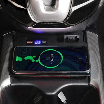 15W Masina Încărcător Wireless QI Rapid Telefon cu Placa de Încărcare pentru Honda CRV CR-V 2017-2020