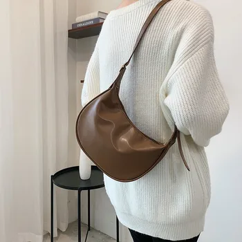 Acest an populare geanta pentru femei toamna anului 2021 noua moda casual, un umăr msenger sac mare capacitate aluat simplu sac