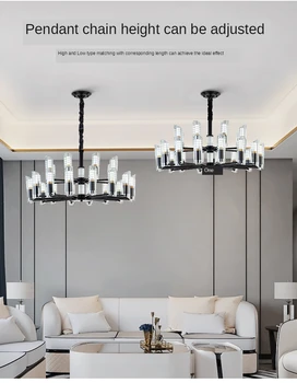 Noi Living Modern Lampa Candelabru Din Cristal De Lux Americane Simplu Atmosfera Moderna Dormitor Sufragerie Candelabru