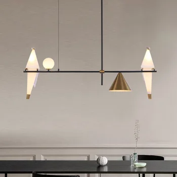 Nordic cu led-uri moderne piatră corp de iluminat suspendu luminaria pendente luciu suspensie living pandantiv lumina sala de mese ușoare