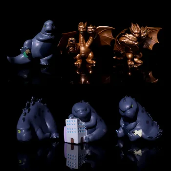 12 Stiluri Bandai Figura Anime Godzilla Regele de Monstri Film Perpherals Versiune Q PVC Model de Ornamente lucrate Manual Mobile Păpușă Jucărie