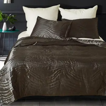 Placare cu aur 1 buc capac Pat+2 buc Pernă stil European Quilt de lux Pătură, Cuvertură de pat seturi de lenjerie de pat de Aur alb negru gri