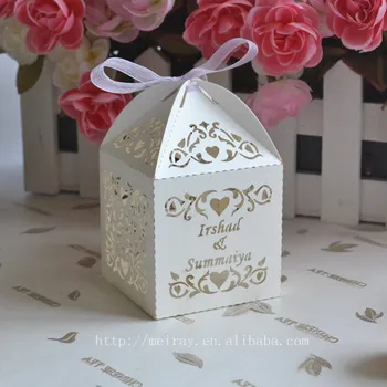 Nunta ușa cutie de cadou cu panglici organza,magazin de suveniruri pentru decorarea anniversaire partide