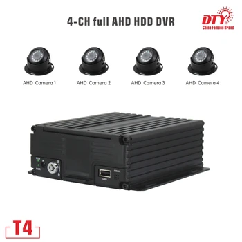 HD 720p Masina de Taxi Vehicul HDD GPS WIFI DVR, Video Recorder cu 4 canale mobile mdvr mobil dvr