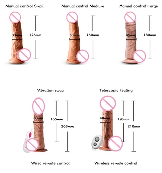Dildo-uri pentru femei de la distanță fără Fir vibrator de control jucării pentru adulți Artificial penis artificial mașină realist penis penetrare penis artificial