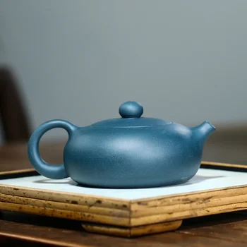 Violet ceainic de lut, stil simplu, Tianqing lut plat, Xishi ceainic, semi-manual, set de ceai, cadou, ceainic, livrare
