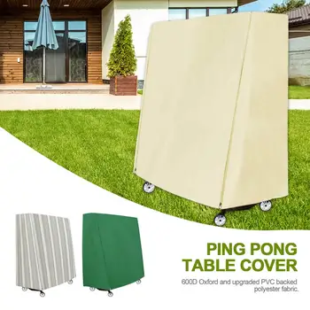 71x152x160cm Oxford Pânză de Ping-Pong Masa în aer liber rezistent la apa cu Dungi Dust Cover Capac de Protecție Mobilier Caz