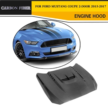 Fibra de Carbon Capota Motorului Auto-Styling dedicat pentru Ford Mustang Coupe Cabrio cu 2 Usi-2017