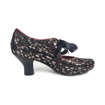 Laura Vita Femei pantofi Curea Glezna Mijlocul Pantofi cu Toc din Piele Retro Pompe de Femei CACNDICEO 20