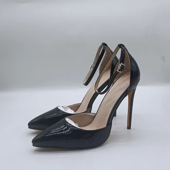 Minan Ser Pantofi,Frumos și la Modă pantofi pentru Femei, din Piele de Brevet, de aproximativ 11 cm toc înalt pantofi pentru femei, a subliniat toe pompe.