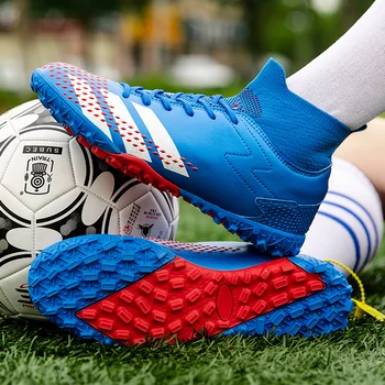 Barbati Pantofi de Fotbal 2021 Înaltă Glezna Pene Adolescent Respirabil Adidasi Copii Iarba de Formare FG / TF Antiderapante Ghete de Fotbal