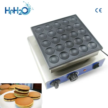 CE a aprobat 110V/220V comercial 25 gaură Dorayaki Filtru de Clătită mini pancake machine fonta poffertjes tigaie cu 25 dimples