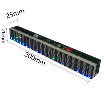 5V 12V sunet de control cu LED-uri de muzică spectru ecran W CEAS AUTO amplificator de putere Audio Indicator de Nivel ritm VU METRU