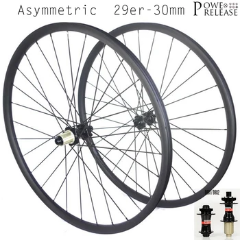 Powerelease Asimetrice super lumina 29er carbon roți de biciclete de munte roata mtb 29 inch carbon rim 29