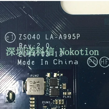 NOKOTION ZS040 LA-A995P Placa de baza Pentru HP 240 G3-14-R 788004-501 Laptop Placa de baza Cu PROCESOR N2840 Intel HD Graphics DDR3L