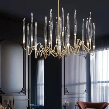 Moderne de Lux Candelabru de Cristal Ramură de Copac Candel Agățat lumini LED pentru Decor Nunta Lampa Pentru Sufragerie, Dormitor
