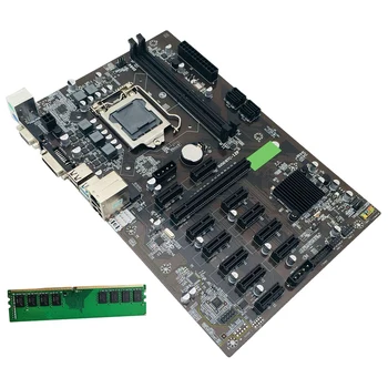 B250 BTC Mining Placa de baza cu DDR4 4GB 2666Mhz Ram LGA1151 12XCard Slot USB3.0 SATA3.0 Redus de Energie pentru BTC Miner Minier