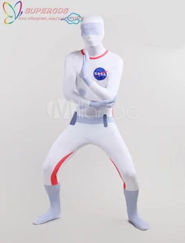 De Înaltă Calitate De Halloween Petrecere De Carnaval Astronaut Model Multi-Culoare Zentai Costum