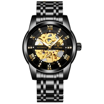 TEVISE Mens Ceasuri de Top de Brand de Lux Impermeabil Ceasuri Gol Simplu Casual Mecanice Ceas Pentru Bărbați Sport Ceas