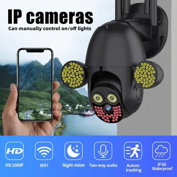 GUUDGO 1080P WIFI Camera IP de Exterior Wireless WIFI Viziune de Noapte PTZ Smart Home Camera de Securitate CCTV Camera de Supraveghere Video