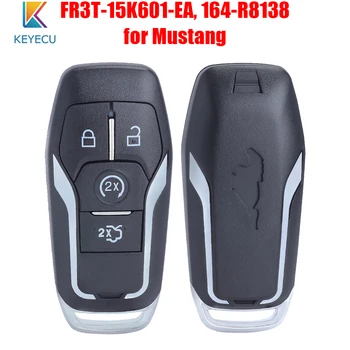 Keyecu FR3T-15K601-EA 164-R8138 Inteligent de la Distanță Telecomanda 4 Butoane 434MHz pentru Ford Mustang 2016 2017 2018 2019 cu Logo-ul